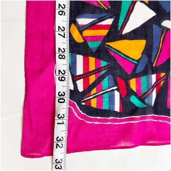 Ginnie Johansen Abstract Sails Print 32” Square Scarf - Picture 8 of 8